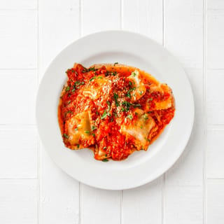 Ravioli with Meat Sauce