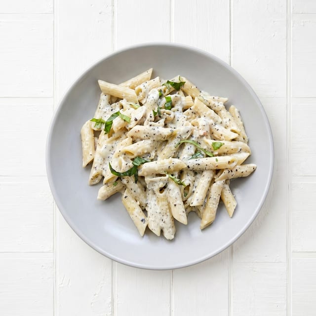 Penne al Gorgonzola.